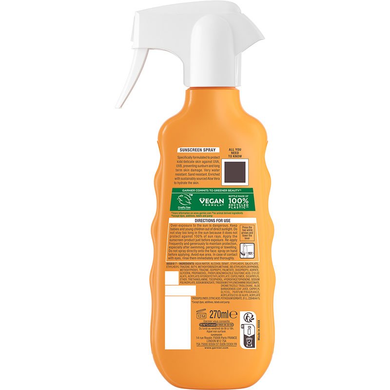 Παιδικό Αντηλιακό Σπρέι Σώματος Trigger Hydra24 Turtle με SPF50 Προϊόν από Πίσω